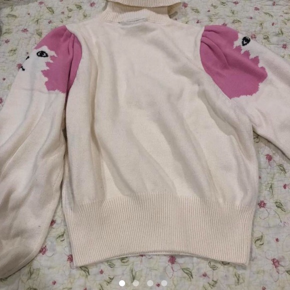 Lazy Oaf Poodle Puff Sleeve Knitted Jumper - Picture 6 of 8